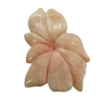 Load image into Gallery viewer, Peruvian Opal 44ct Carved Flower Pendant Bead | 42x50x3mm | Pink | 1 Bead |
