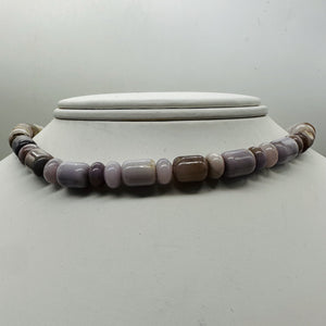 Natural Lavender Brazilian Agate Bead 8 inch Strand 9722HS