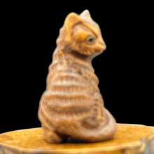 Load image into Gallery viewer, Kitty Cat Signed Sitting Pose Boxwood Carving | 1 Netsuke |
