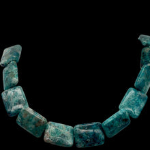 Load image into Gallery viewer, Natural Chrysocolla Rectangle 20x15x7mm Bead Strand
