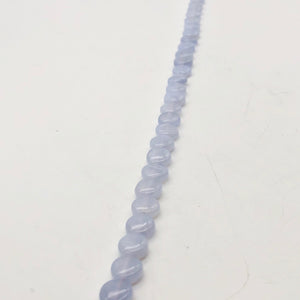 AAA Blue Chalcedony 8x3 Coin Bead Strand
