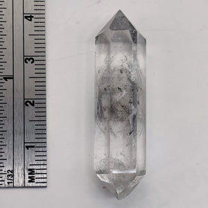 Quartz Shaman Double Terminated 41cts Crystal Point | 42x10mm | Clear, Included|