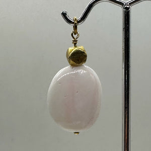 Conch Shell Drop 14K Gold Filled Pendant | Gentle Pink | 1 1/2" Long |