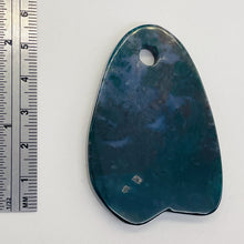 Load image into Gallery viewer, Hand Carved Bloodstone Jasper Bead Pendant Bead | 61x41x6mm | 1 Bead |
