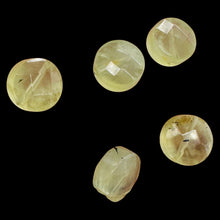 Load image into Gallery viewer, Green Tourmaline Faceted Round Beads 10x6mm 5 Natural Gemstone Beads
