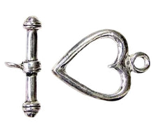 Load image into Gallery viewer, Love 1 Sterling Silver Heart Toggle Clasp 7936
