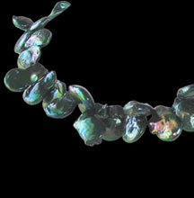 Load image into Gallery viewer, Dragon Green Freshwater Briolette Coin Pearl Strand 109937
