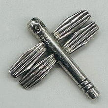Load image into Gallery viewer, Fluttering Thai Hill Tribe Silver Dragonfly 26.5x26.5x5mm Bead 5447
