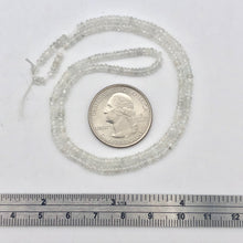 Load image into Gallery viewer, Dazzle 17cts White Sapphire Faceted 8 inch Bead Strand | 2.5x1.5-2x1mm | 3294HS

