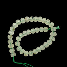 Load image into Gallery viewer, Rare Gemmy Prehnite Faceted Half-Strand | 6x5 or 4mm | Green | Roundel | 36 bds|
