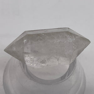 Quartz Shaman Double Terminated 27cts Cut Crystal | 30x12mm | Clear|