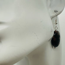Load image into Gallery viewer, Natural Poppy Ocean Jasper Sterling Silver Earrings | Pink, Black | 1 1/4&quot; Long|

