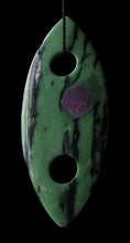 Load image into Gallery viewer, Fab Ruby Zoisite Marquis Centerpiece Pendant Bead 8701F
