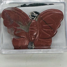 Load image into Gallery viewer, Brecciated Jasper Stone Butterfly Pendant| 1&quot; Long | Red | 1 Pendant Necklace |
