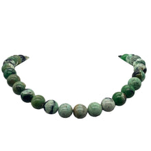 Load image into Gallery viewer, Very Rare Spiderweb Green Turquoise 12mm Bead Strand 107535
