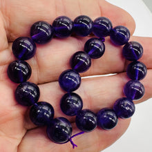Load image into Gallery viewer, Amethyst Gorgeous Round AA Half-Strand Beads | 10mm | Deep Purple | 20 Beads |
