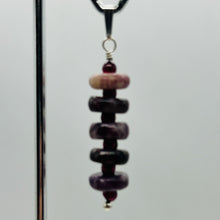 Load image into Gallery viewer, Natural Purple Lepidolite Dangle Sterling Silver Pendant | 1 1/2&quot; Long |
