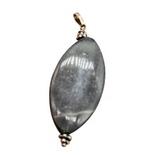 Load image into Gallery viewer, Australian Mookaite 40x20x6mm Marquise Cut Pendant | 2 1/4&quot; Long | Gray, White |
