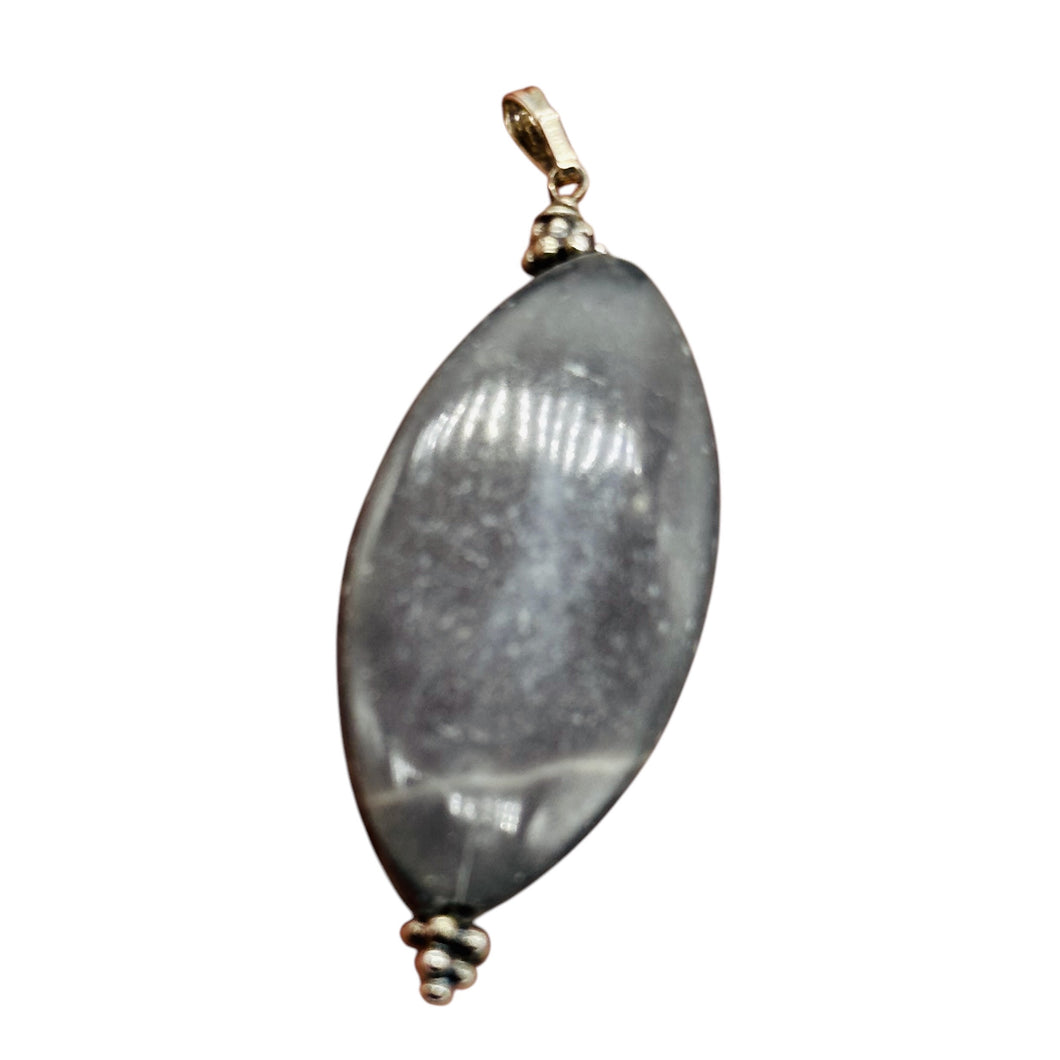 Australian Mookaite 40x20x6mm Marquise Cut Pendant | 2 1/4