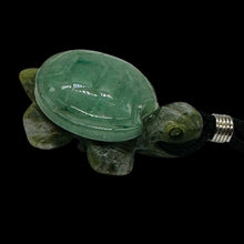 Load image into Gallery viewer, Aventurine Stone Turtle Pendant Necklace | 3/4' Long | Green| 1 Necklace |

