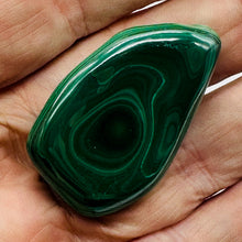 Load image into Gallery viewer, Malachite 39g Polished FreeForm Gemstone| 45x27x15mm | Green | Display Specimen|
