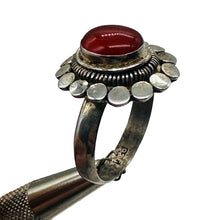 Load image into Gallery viewer, Carnelian Oval Sterling Silver Ring | Size 7 | Orange, Silver | 1 Ring |
