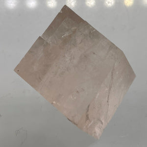 Optical Calcite Iceland Spar 25g Rectangular Prism | 22x20x19mm | Clear Pink |