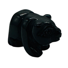 Load image into Gallery viewer, Adorable! Hand Carved Onyx Panda Bear Beads | 19x14x10mm | Black
