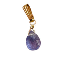 Load image into Gallery viewer, Tanzanite 14K Gold Filled Wire Wrap Pendant | Lavender | 1 inch Long |
