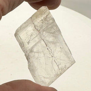 Optical Calcite Iceland Spar 39g Rectangular Display Specimen| 36x25x16mm| Clear
