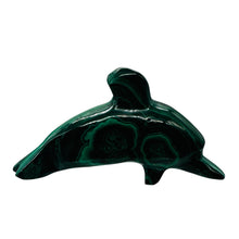 Load image into Gallery viewer, Dolphin 57g Gemstone Carved Malachite Dolphin | 1 Specimen| | 71x39x20mm | Green
