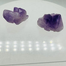 Load image into Gallery viewer, Amethyst Natural Crystals Parcel | 26x19x19 and 26x17x17mm | Purple | 2 Beads |
