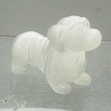 Load image into Gallery viewer, Dachhound Puppy Dog Carved Statue | 1 Figurine | | 40x17x25mm | Clear, White
