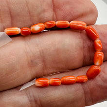 Load image into Gallery viewer, Coral Natural Oval Beads | Salmon, Red | 14 Beads | 5x3 to 7x4mm |
