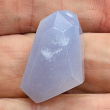 Load image into Gallery viewer, Chalcedony Druzy 30ct Designer Cut Pendant Bead | 27x15x12mm | Blue | 1 Bead |
