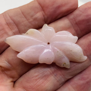 Peruvian Opal 42cts Flower | 25x52x17 | Pink | 1 Pendant Bead