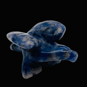 Unique Soaring Carved Sodalite Eagle Figurine | 25x14x7.5mm | Blue White