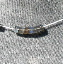 Load image into Gallery viewer, 6 Fantastic Labradorite 6 to 7mm Wheel Beads 005778
