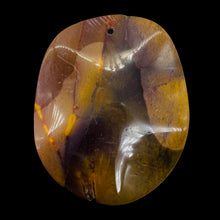Load image into Gallery viewer, Australian Mookaite Oval Pendant Bead | 50x40x6mm | Orange Tan | 1 Bead |
