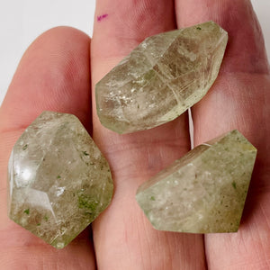 Rutilated Quartz Incredible Centerpiece Beads | 32x13mm to 27x18mm | 3 Beads |