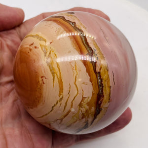 Mookaite Magic Sphere 593g (21oz) | 75mm (3") | Pink White | 1 Display Specimen|