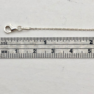 16" Italian Made 1.2 Grams Solid Sterling Silver 1mm Open Cable Chain | 16 inch|