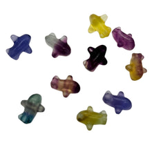 Load image into Gallery viewer, Fluorite Miniature Airplane Figurines | 10 Figurines | | 16x15x9mm | Multi
