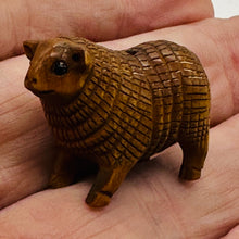 Load image into Gallery viewer, Year of the Sheep 2015 Standing Netsuke Bead | 1 Bead | | 31x15x23mm | Brown
