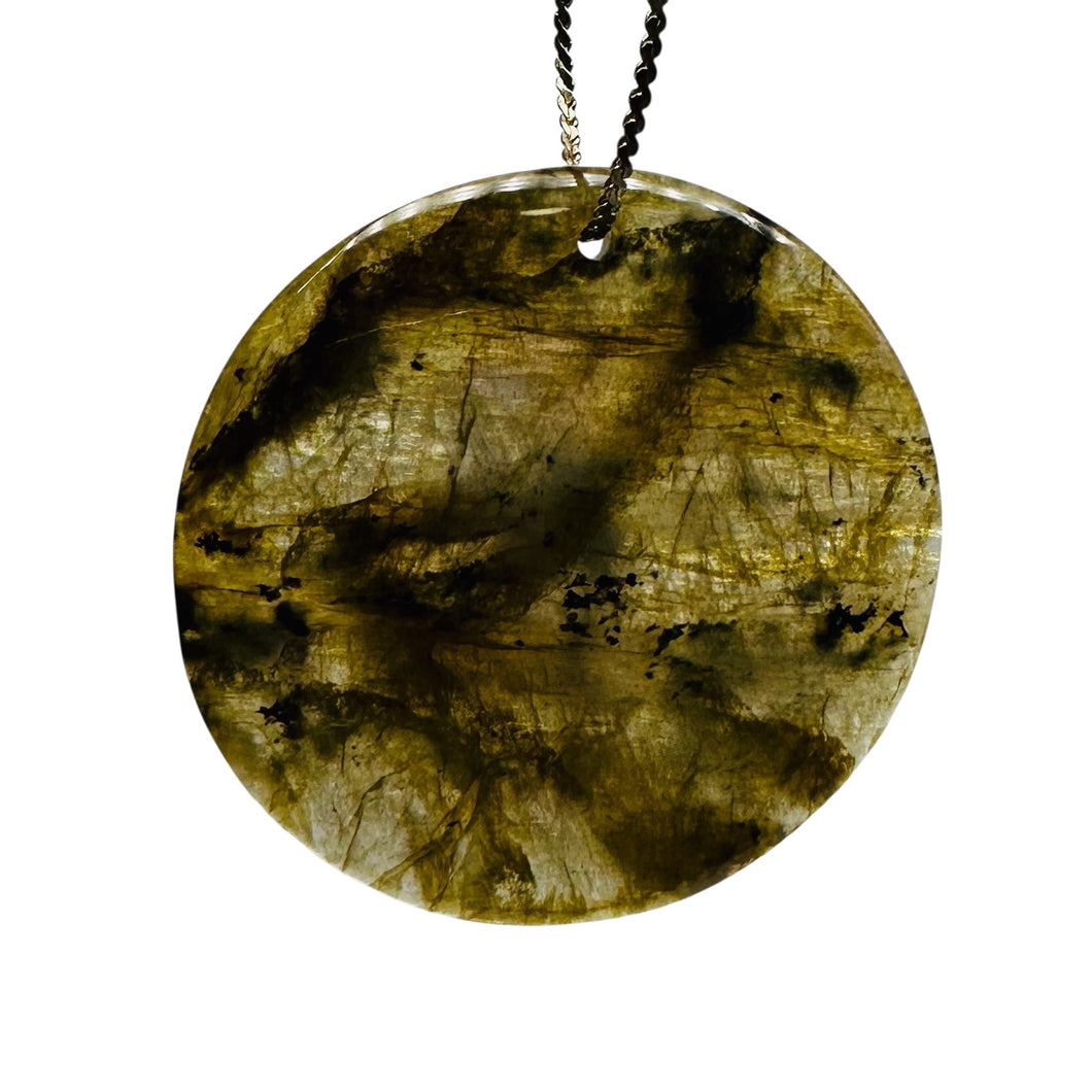 Northern Lights! Aurora Natural Labradorite Pendant Bead |45mm | 1 Bead |