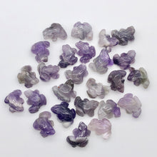 Load image into Gallery viewer, Prosperity 2 Hand Carved Amethyst Frog Beads | 20x18x9.5mm | Purple
