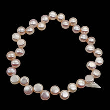 Load image into Gallery viewer, Top Drilled Button Lavender Pink FW Pearl Strand 104761
