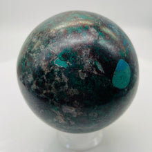 Load image into Gallery viewer, Chrysocolla 418g Sphere | 2 1/2&quot; | Green Blue Tan | 1 Collector&#39;s Item |
