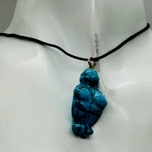 Load image into Gallery viewer, Goddess Howlite Stone Pendant Necklace | 3/4' Long | Blue, Black | 1 Pendant |
