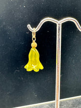 Load image into Gallery viewer, Jade Lily Flower 14K Yellow Gold Filled Pendant | Green | 1&quot; Long |
